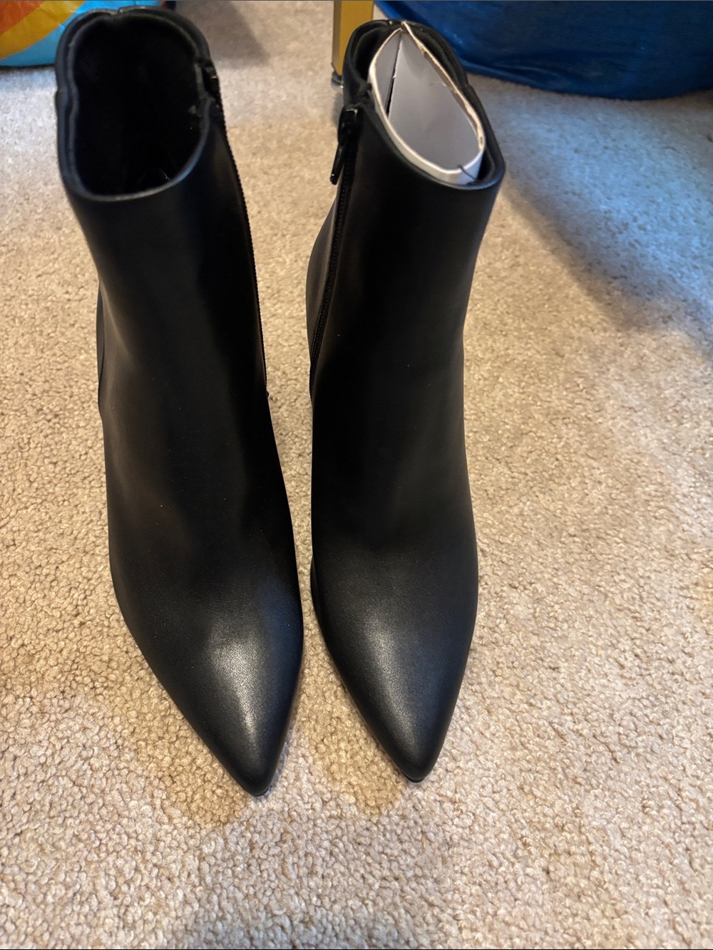 Wild Pair Black Pointed Toe Ankle Booties